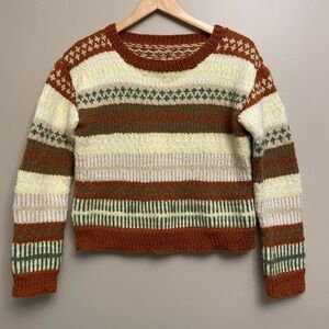 Handmade Knit Fair Isle Sweater